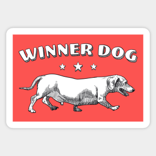 Winner/wiener dog Sticker